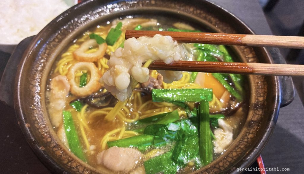 高知旅行におすすめグルメ　鍋焼きラーメン　がろ〜