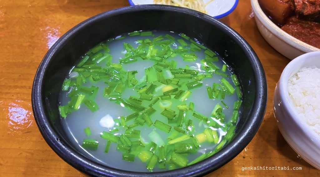 釜山ごはん　おすすめ　しじみスープ
