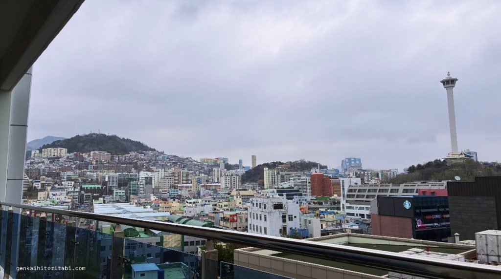 釜山　パラミオンホテル　レビュー口コミ　部屋からの眺め