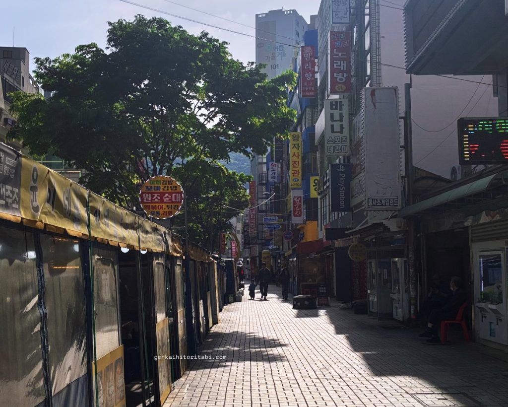 釜山　パラミオンホテル　レビュー口コミ　屋台