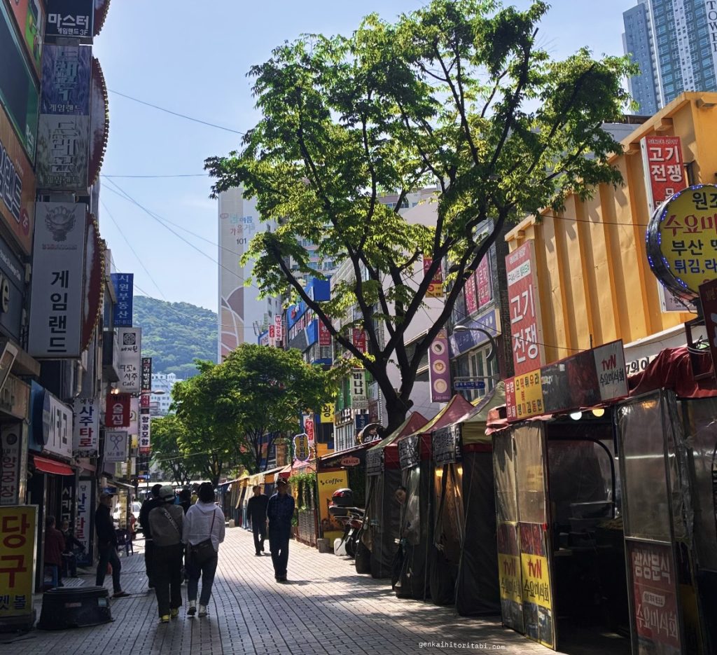 釜山　パラミオンホテル　レビュー口コミ　屋台