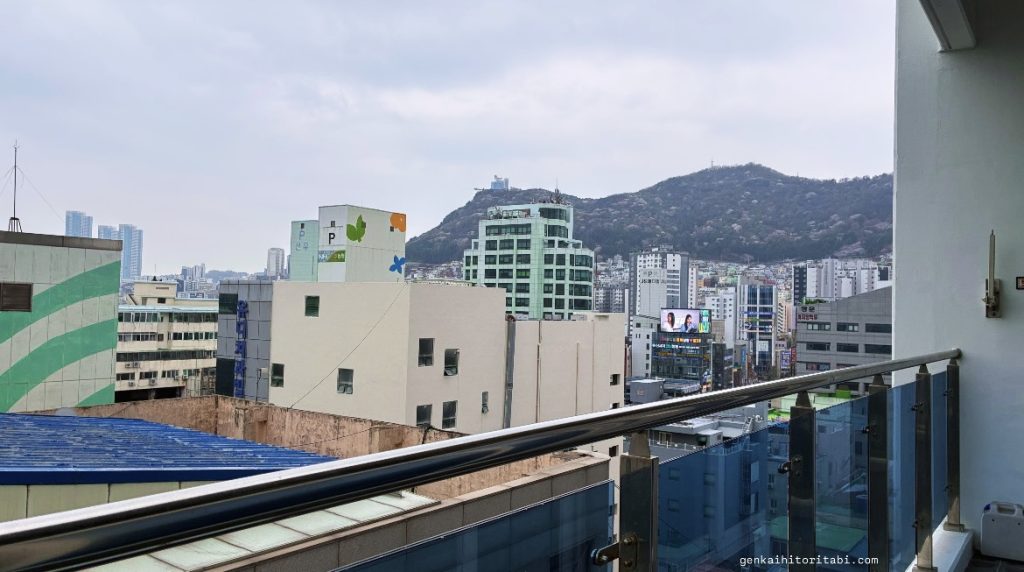 釜山　パラミオンホテル　レビュー口コミ　部屋からの眺め